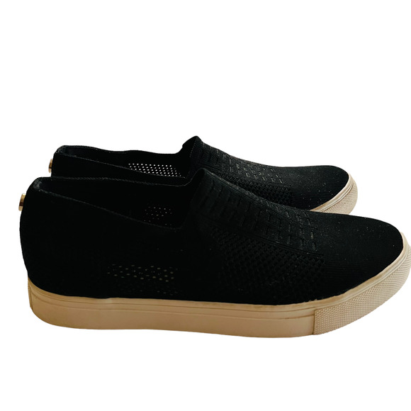 Steve Madden Freeda Black Slip On Platform Sneakers Size 8.5 - Picture 7 of 7